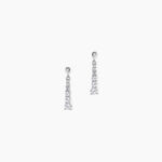 Boucles D'oreilles Pendantes Dervla Argent Rhodi&eacute; Oxyde De Zirconium - Boucles d'oreilles fantaisie Femme | Histoire d&rsquo;Or