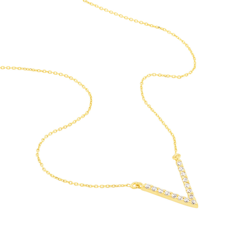 Collier Celene Or Jaune Oxyde De Zirconium - Colliers Femme | Histoire d’Or