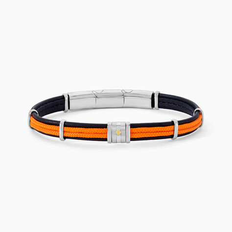 Bracelet Jourdan Cuir Noir - Bracelets Homme | Histoire d’Or
