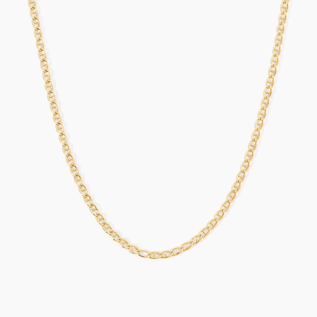 Collier Capucin Argent Dor&eacute; A L'Or 750/1000 - Bijoux sans pierre Homme | Histoire d&rsquo;Or