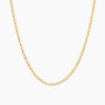 Collier Capucin Argent Dor&eacute; A L'Or 750/1000 - Bijoux sans pierre Homme | Histoire d&rsquo;Or