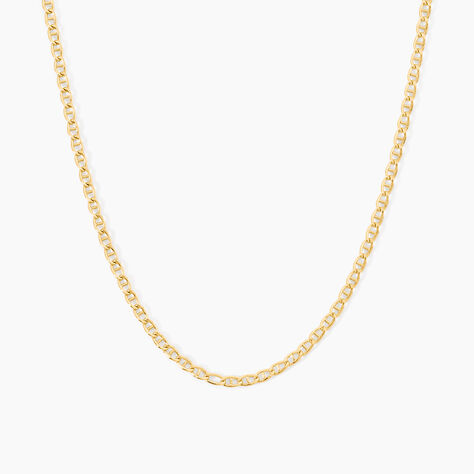 Collier Capucin Argent Dor&eacute; A L'Or 750/1000 - Bijoux sans pierre Homme | Histoire d&rsquo;Or