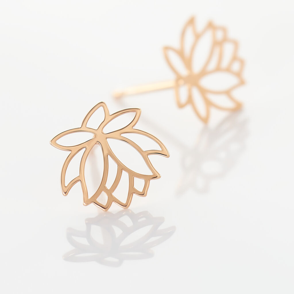 Boucles D'oreilles Puces Rosita Argent Rose - Boucles d'oreilles fantaisie Femme | Histoire d’Or