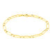 Bracelet Ophelio Maille Alternee 1/1 Or Jaune - Bracelets chaîne Femme | Histoire d’Or