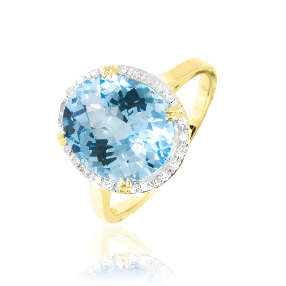 Bague clearance topaze or