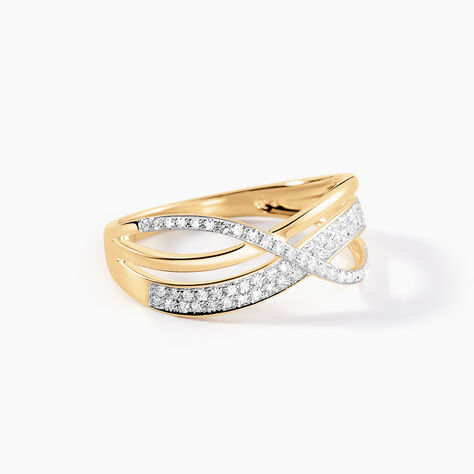 Bague Emilie Or Jaune Diamant - Bagues avec pierre Femme | Histoire d&rsquo;Or