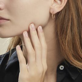 Créoles Plaqué Or Jaune Isaiah - Boucles d'oreilles créoles Femme | Histoire d’Or