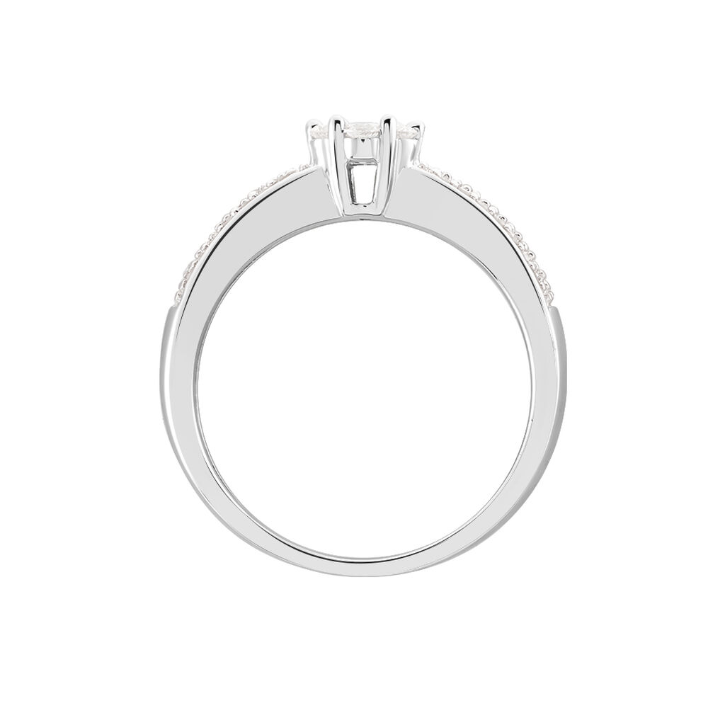 Bague Praya Or Blanc Diamant - Bagues avec pierre Femme | Histoire d’Or