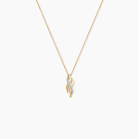 Collier Ester Or Jaune Diamant - Colliers Femme | Histoire d&rsquo;Or