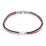 Bracelet Sylvianne Acier Blanc - Bracelets cordon Homme | Histoire d&rsquo;Or