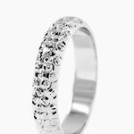 Alliance Mathena Ruban Plat Or Blanc - Alliances Unisex | Histoire d&rsquo;Or