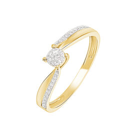 Bague Callysta Or Jaune Diamant - Bagues avec pierre Femme | Histoire d’Or