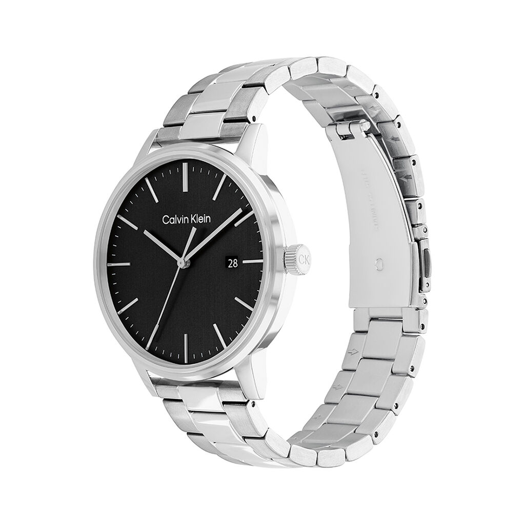 Montre Calvin Klein Linked Bracelet Noir - F&ecirc;te des p&egrave;res Homme | Histoire d&rsquo;Or
