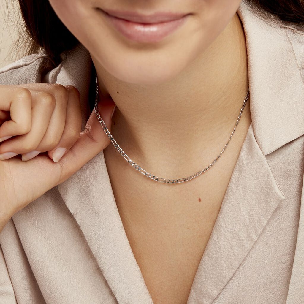 Chaîne Vivian Argent Blanc - Chaines Femme | Histoire d’Or