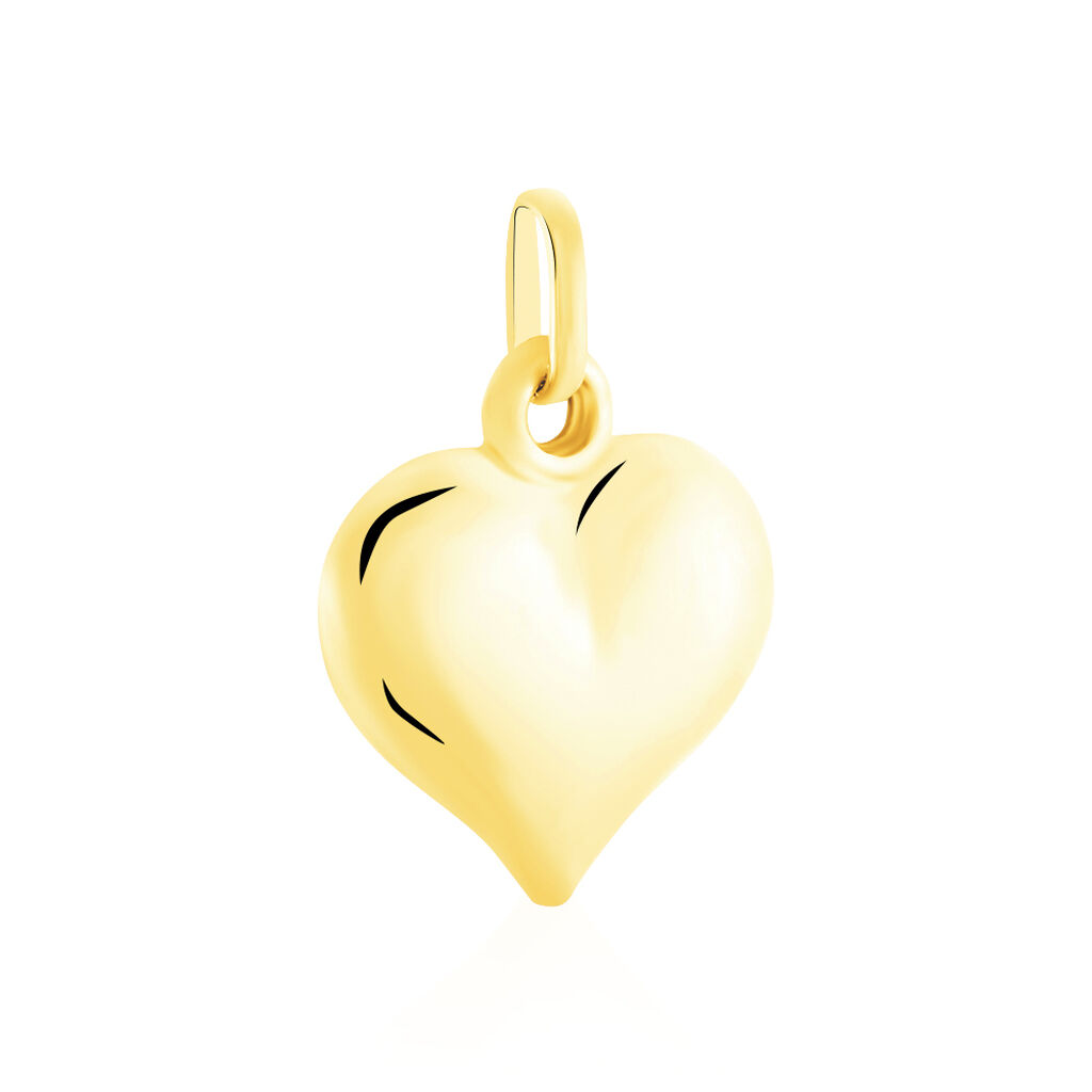 Pendentif Eudocie Coeur Mat Et Brillant Or Jaune - Pendentifs Femme | Histoire d’Or