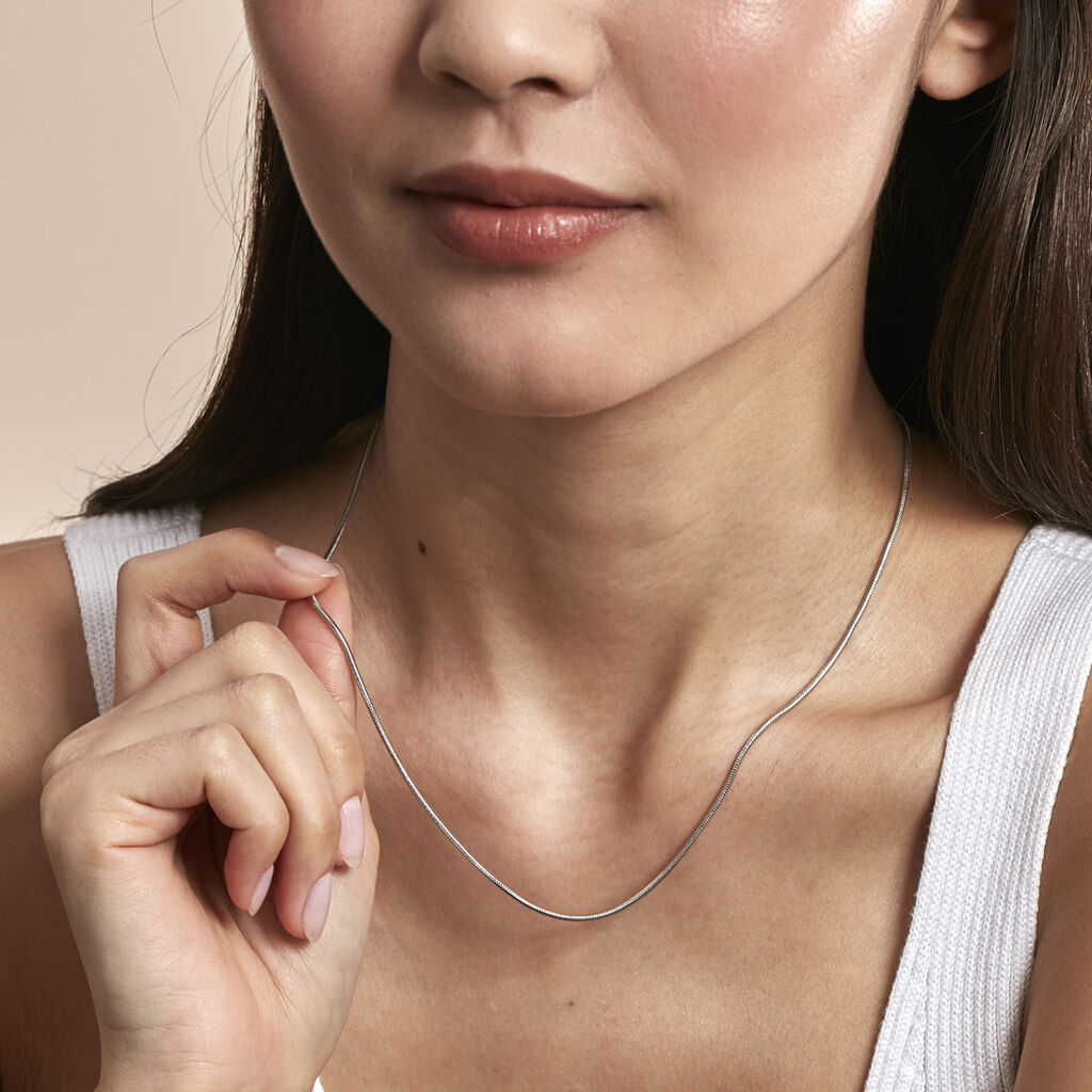 Collier Iroise Argent Blanc - Chaines Femme | Histoire d’Or