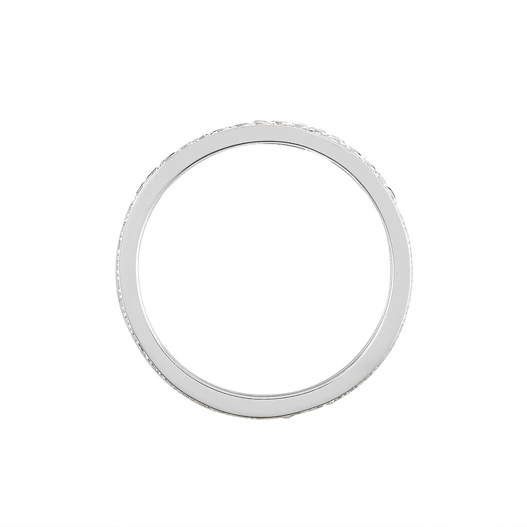 Alliance Juliette Tour Complet Or Blanc Diamant - Alliances Femme | Histoire d’Or