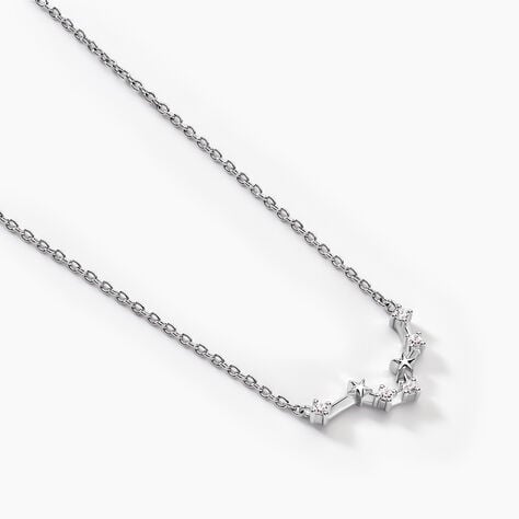 Collier Vega Argent Blanc Oxyde De Zirconium - Colliers Zodiaque Femme | Histoire d&rsquo;Or