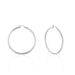 Créoles Argent Blanc Anne - Boucles d'oreilles créoles Femme | Histoire d’Or