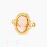 Bague Demetrios Or Jaune Cam&eacute;e - Bagues solitaires Femme | Histoire d&rsquo;Or