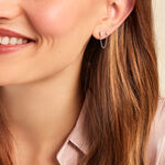 Bijoux D'oreilles Navette Argent Blanc Oxyde De Zirconium - Boucles d'oreilles fantaisie Femme | Histoire d&rsquo;Or