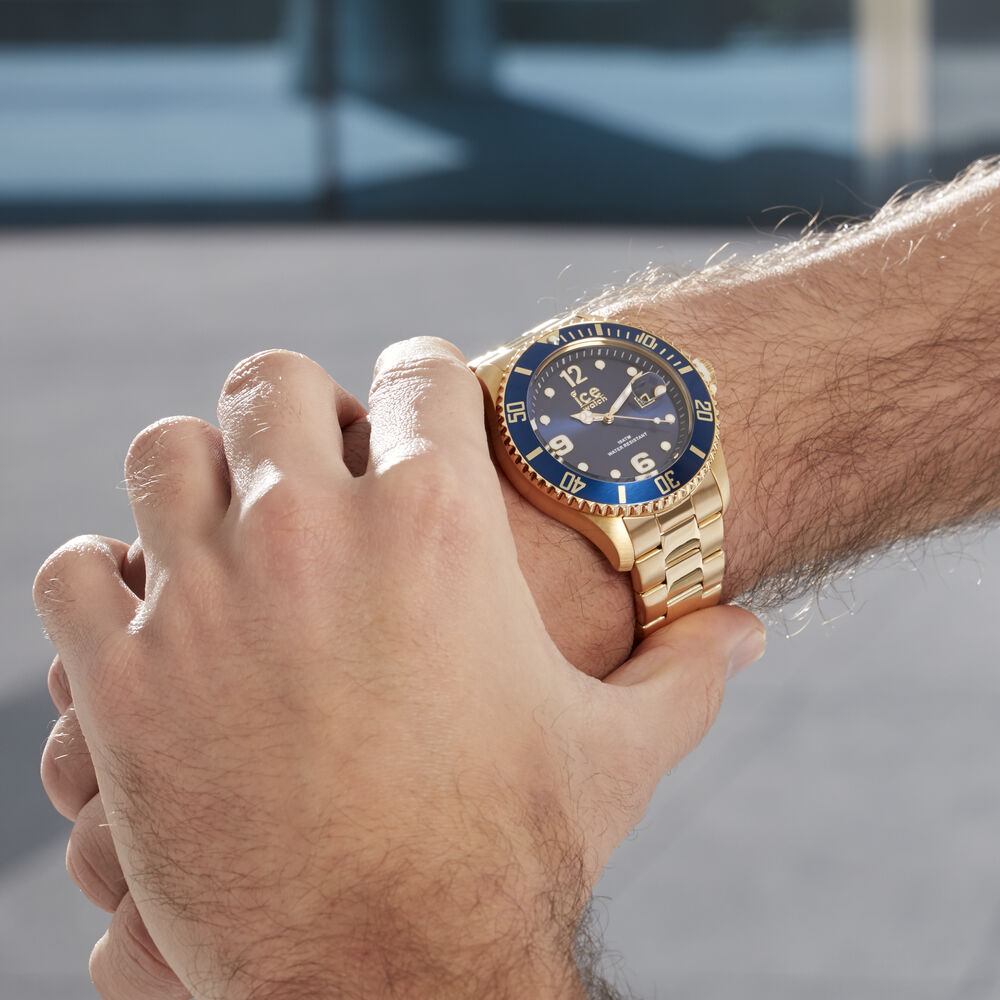 Montres Ice Watch 016762 Acier Boucle déployante simple Jaune Ronde -  HIMHJQB0200 • Histoire d'Or