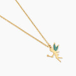 Collier Feelia Argent Dor&eacute; A L'Or 750/1000 - Colliers Enfant | Histoire d&rsquo;Or