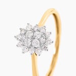 Bague Saranne Or Jaune Diamant - Bagues pierres pr&eacute;cieuses Femme | Histoire d&rsquo;Or