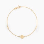 Bracelet Sakura Love Or Jaune Oxyde De Zirconium - Bracelets Femme | Histoire d&rsquo;Or