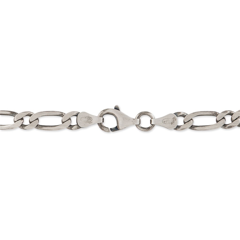 Bracelet Anilo Noircie Argent Blanc - Bracelets chaîne Homme | Histoire d’Or