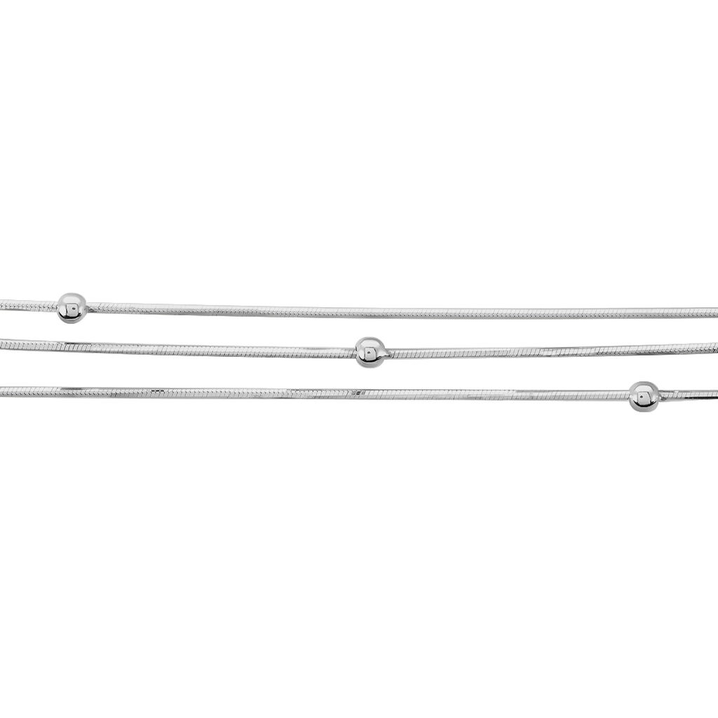 Bracelet Giorgia Argent Blanc - Bracelets Femme | Histoire d’Or