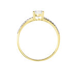 Bague Dana Or Jaune Oxyde De Zirconium - Bagues solitaires Femme | Histoire d&rsquo;Or