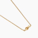 Collier Bretzel Plaqu&eacute; Or Jaune - Bijoux sans pierre Femme | Histoire d&rsquo;Or