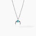 Collier Estrid Argent Blanc Turquoise - Colliers fantaisie Femme | Histoire d’Or