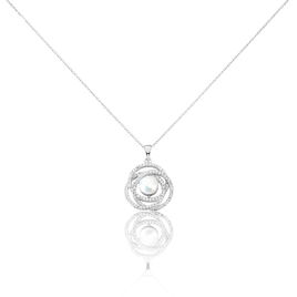 Collier Matilda Argent Blanc Perle De Culture Et Oxyde De Zirconium - Colliers Femme | Histoire d’Or