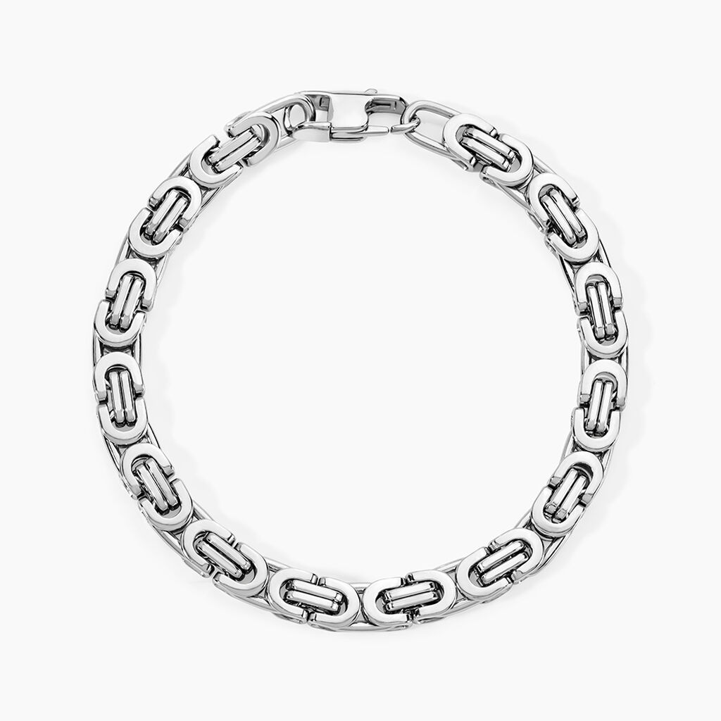 Bracelet Rui Acier Blanc Sans Pierre - Bracelets Homme | Histoire d’Or