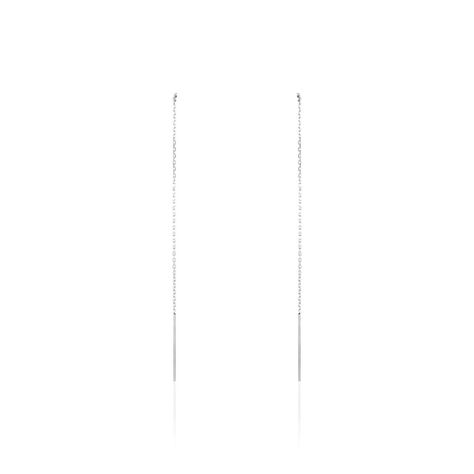 Boucles D'oreilles Pendantes Java Argent Blanc - Boucles d'oreilles fantaisie Femme | Histoire d’Or