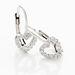 Boucles D'oreilles Pendantes Elisene Argent Blanc Oxyde De Zirconium - Boucles d'Oreilles Coeur Femme | Histoire d’Or