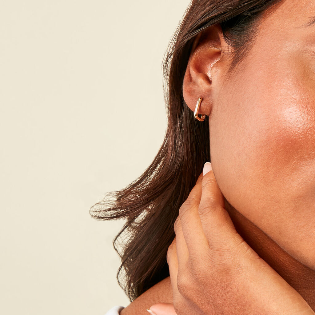 Créoles Gaius Or Jaune - Boucles d'oreilles créoles Femme | Histoire d’Or