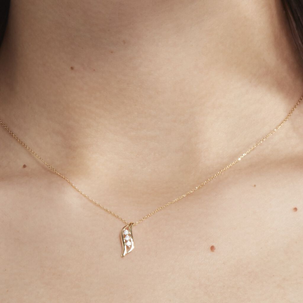 Collier Caline Or Jaune Diamant - Colliers Femme | Histoire d’Or