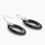 Boucles D'oreilles Pendantes Peer Argent Blanc Oxyde De Zirconium - Boucles d'oreilles fantaisie Femme | Histoire d&rsquo;Or