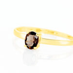 Bague Lily Or Jaune Quartz - Bagues solitaires Femme | Histoire d&rsquo;Or