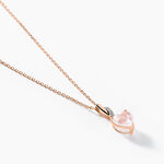 Collier Or Rose Clothilde Quartz - Colliers Femme | Histoire d&rsquo;Or