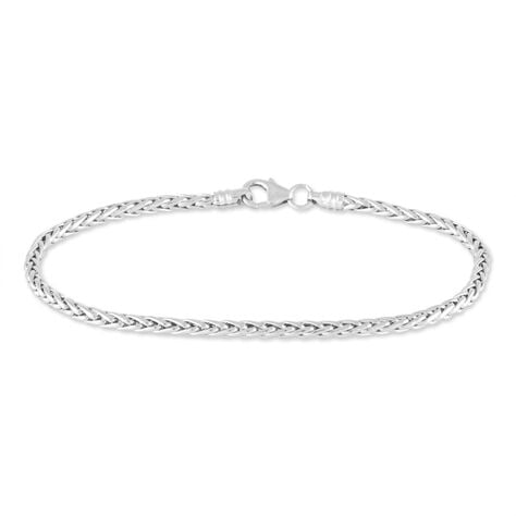 Bracelet Jany Maille Palmier Or Blanc - Bracelets cha&icirc;ne Femme | Histoire d&rsquo;Or