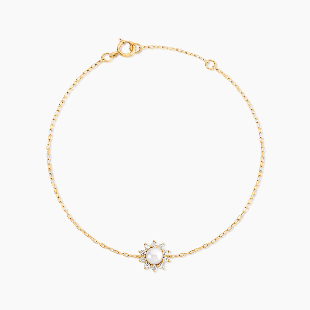 Bracelet Naeva Or Jaune Perle De Culture - F&ecirc;te des m&egrave;res Femme | Histoire d&rsquo;Or
