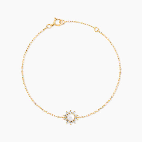 Bracelet Naeva Or Jaune Perle De Culture - F&ecirc;te des m&egrave;res Femme | Histoire d&rsquo;Or