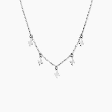 Collier Electra Argent Blanc - Ras de cou Femme | Histoire d&rsquo;Or
