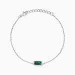 Bracelet Serafine Argent Blanc Malachite Oxyde De Zirconium - Bracelets Femme | Histoire d&rsquo;Or