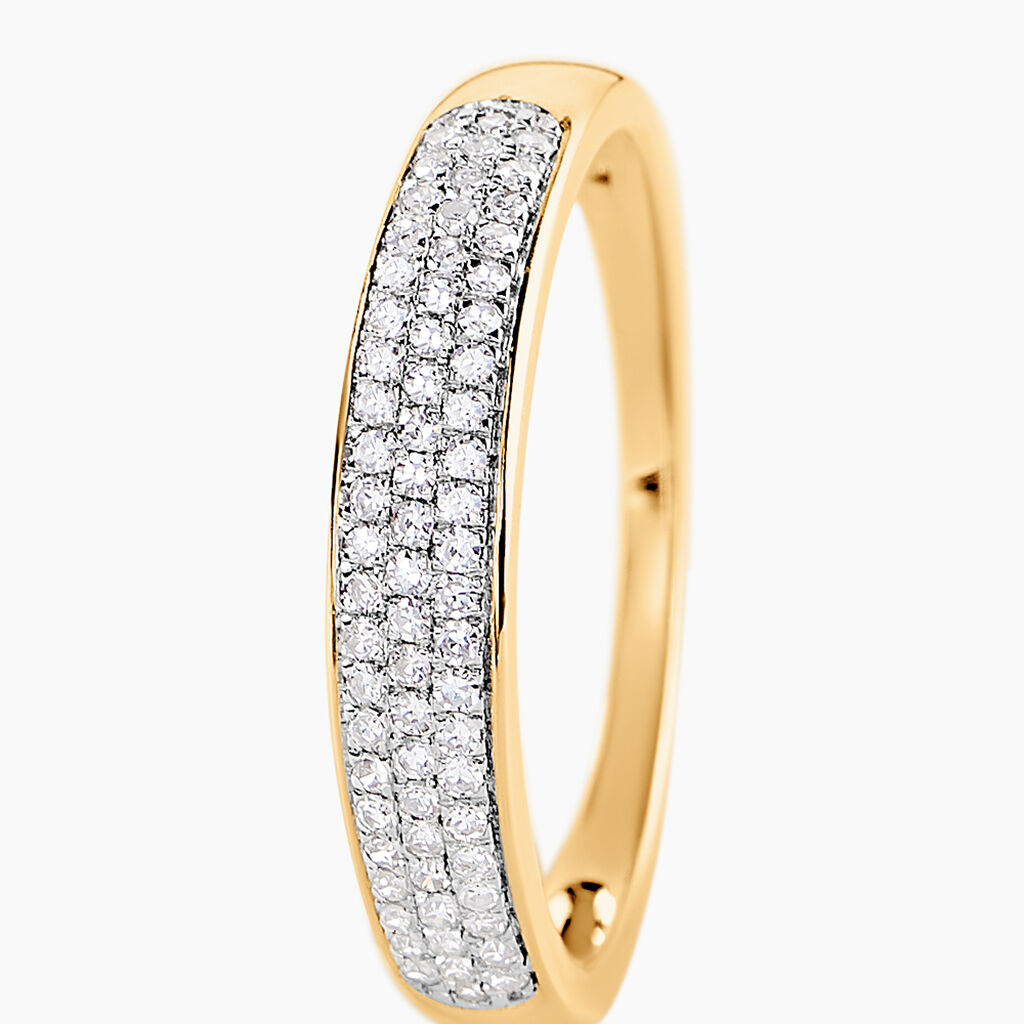 Bague Omolara Or Jaune Diamant - Bagues avec pierre Femme | Histoire d&rsquo;Or