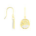 Boucles D'oreilles Pendantes Noamie Or Jaune Nacre